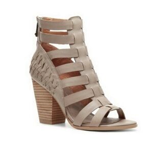 Report Signature Leather Gladiator Style Heeled Owen Sandal Size 8.5